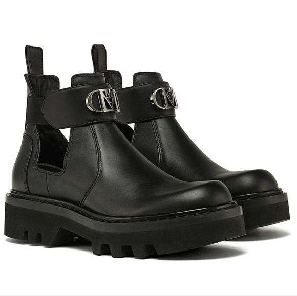 MCM Shoes - NWOB MCM Travia Black Leather Cutout Ankle Boot Women's EU 38 US 8  Org $830